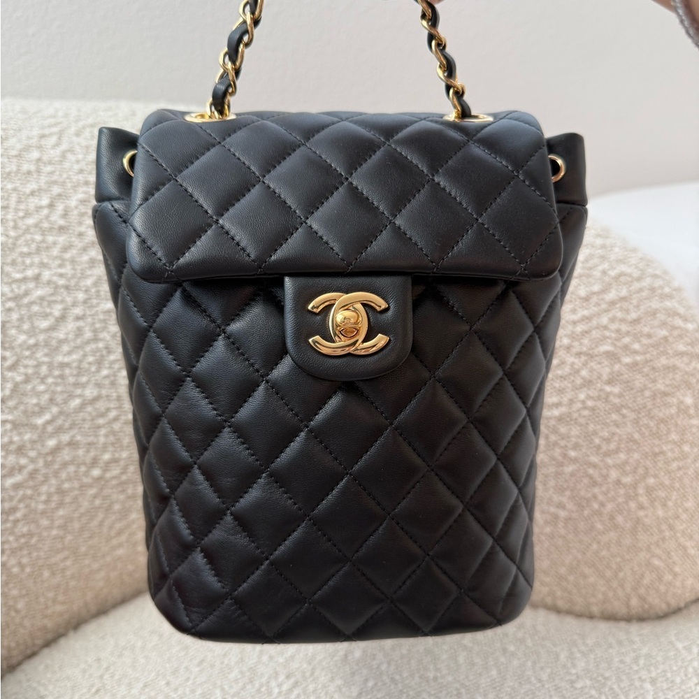 Authentic chanel mini urban spirit backpack